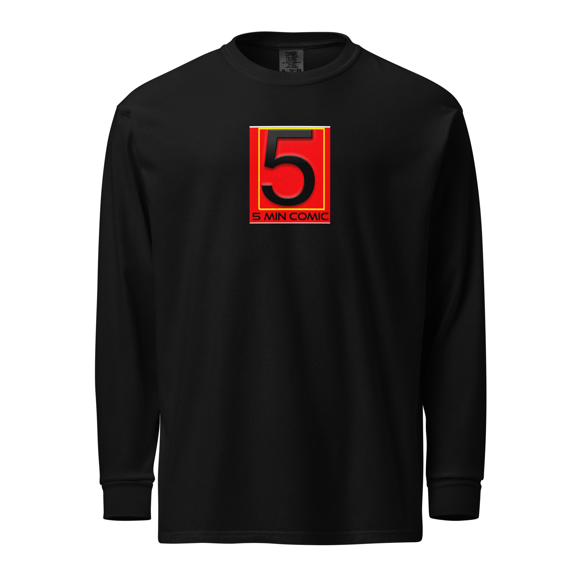 Garment-dyed heavyweight long-sleeve shirt