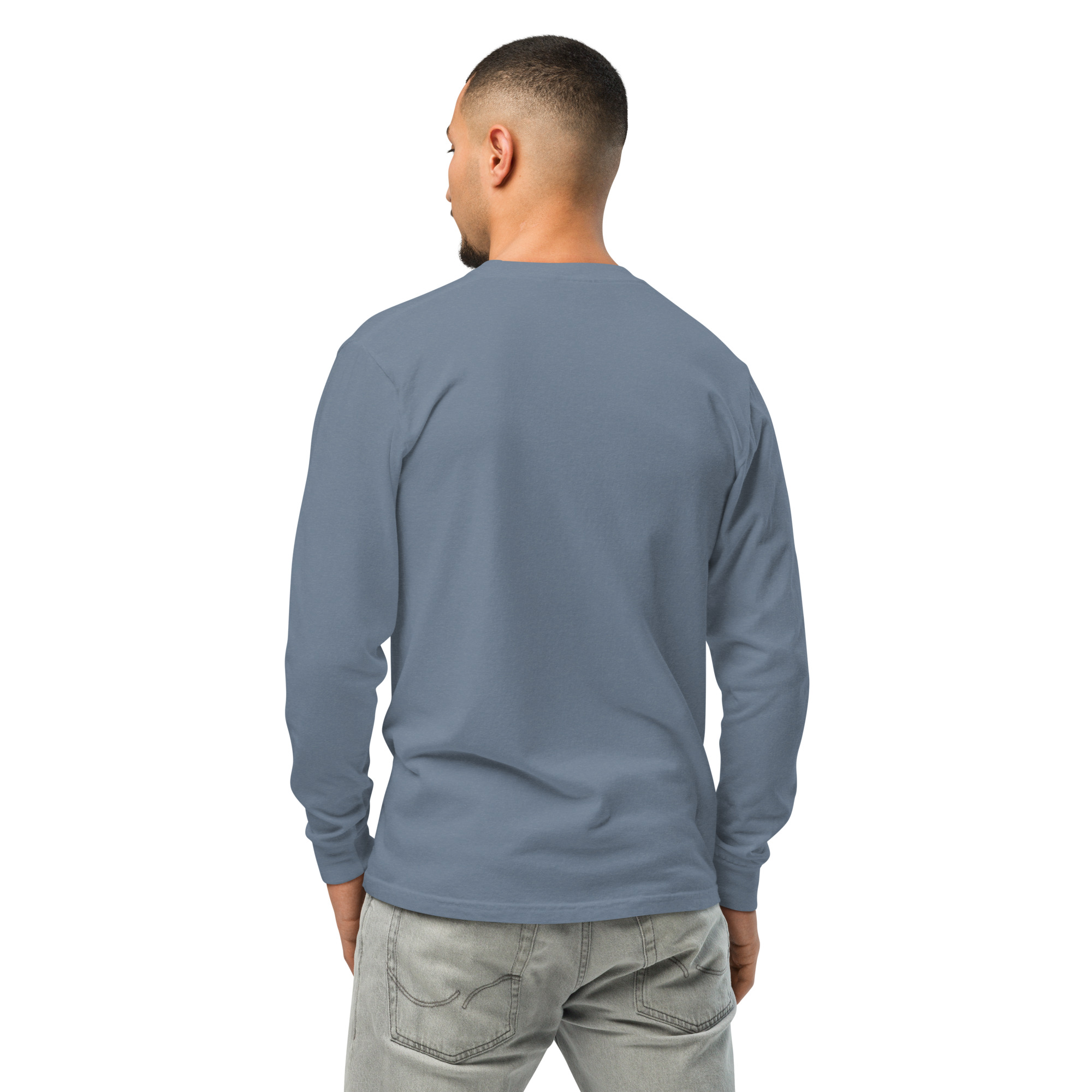 Garment-dyed heavyweight long-sleeve shirt - Image 52
