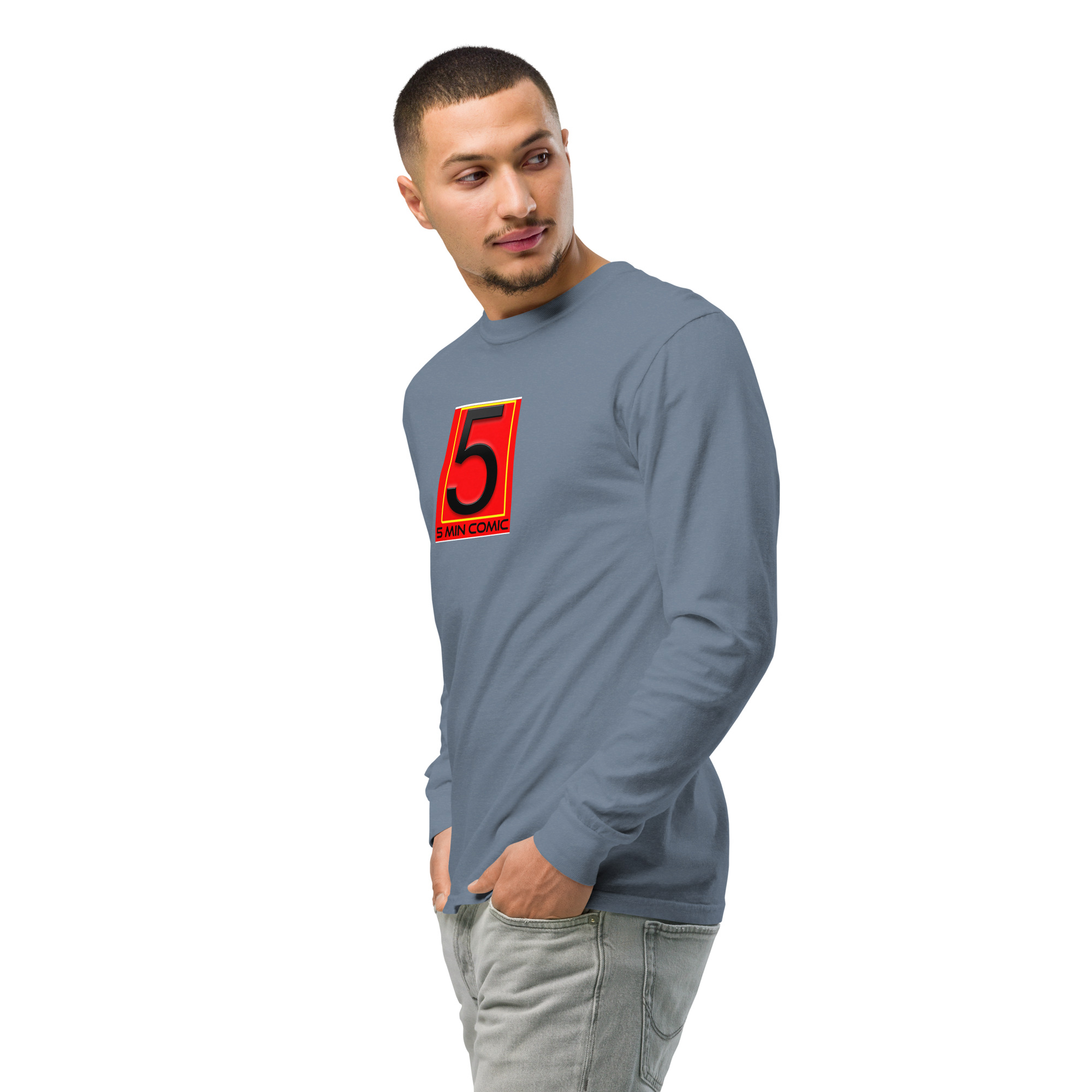 Garment-dyed heavyweight long-sleeve shirt - Image 59
