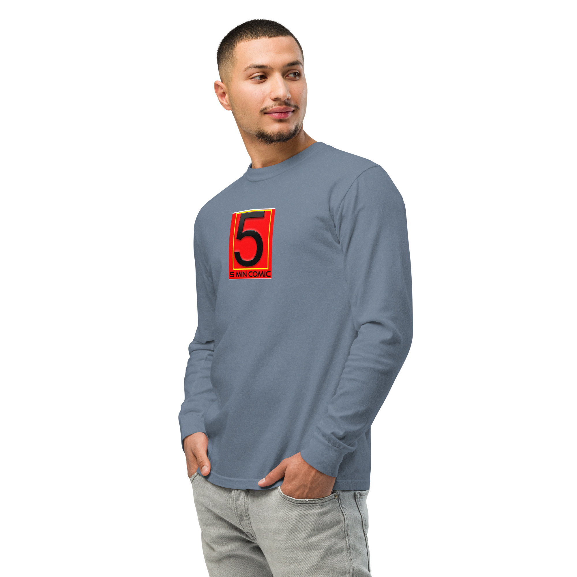 Garment-dyed heavyweight long-sleeve shirt - Image 45