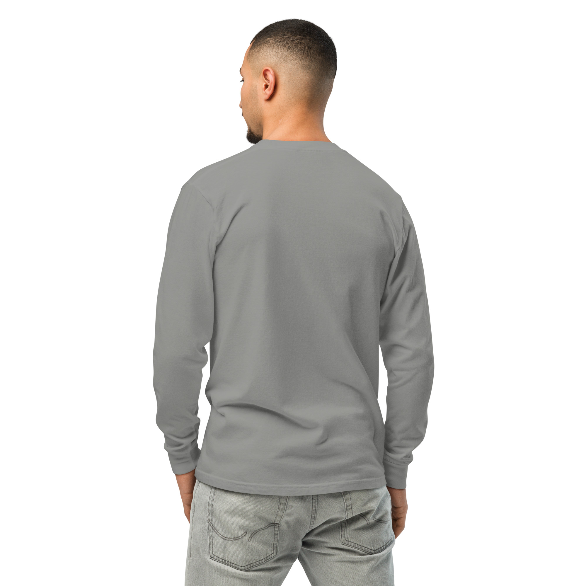 Garment-dyed heavyweight long-sleeve shirt - Image 54