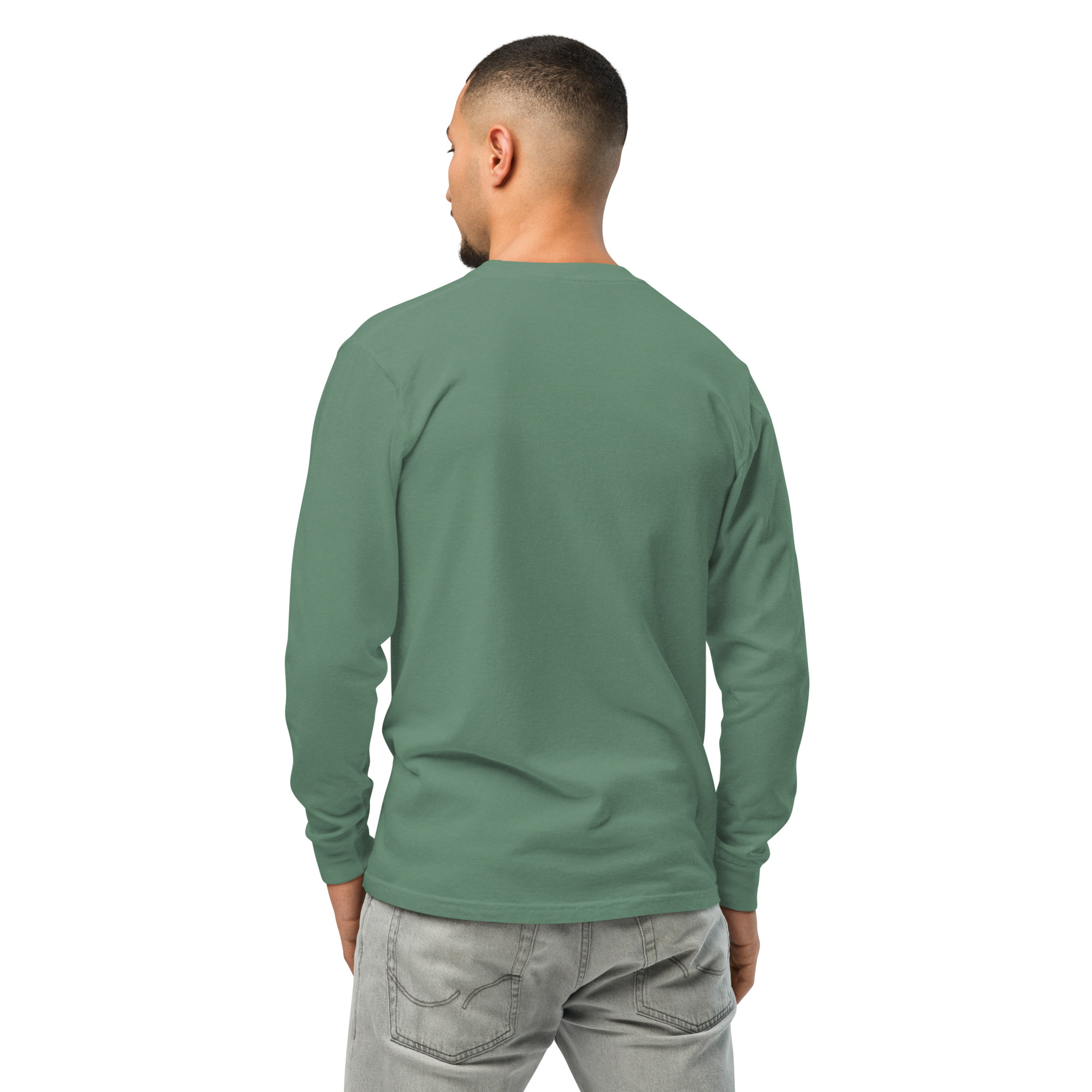Garment-dyed heavyweight long-sleeve shirt - Image 53