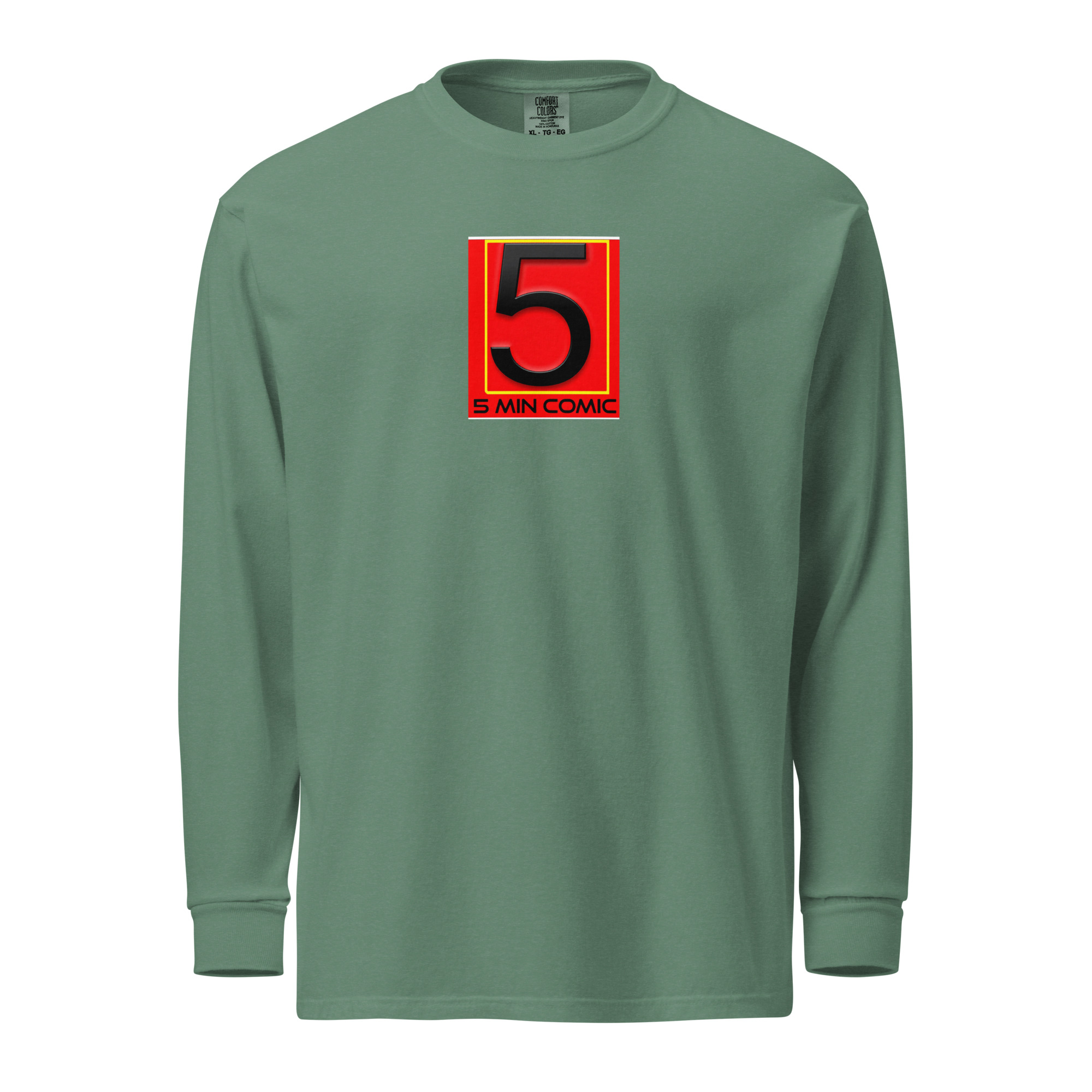 Garment-dyed heavyweight long-sleeve shirt - Image 4