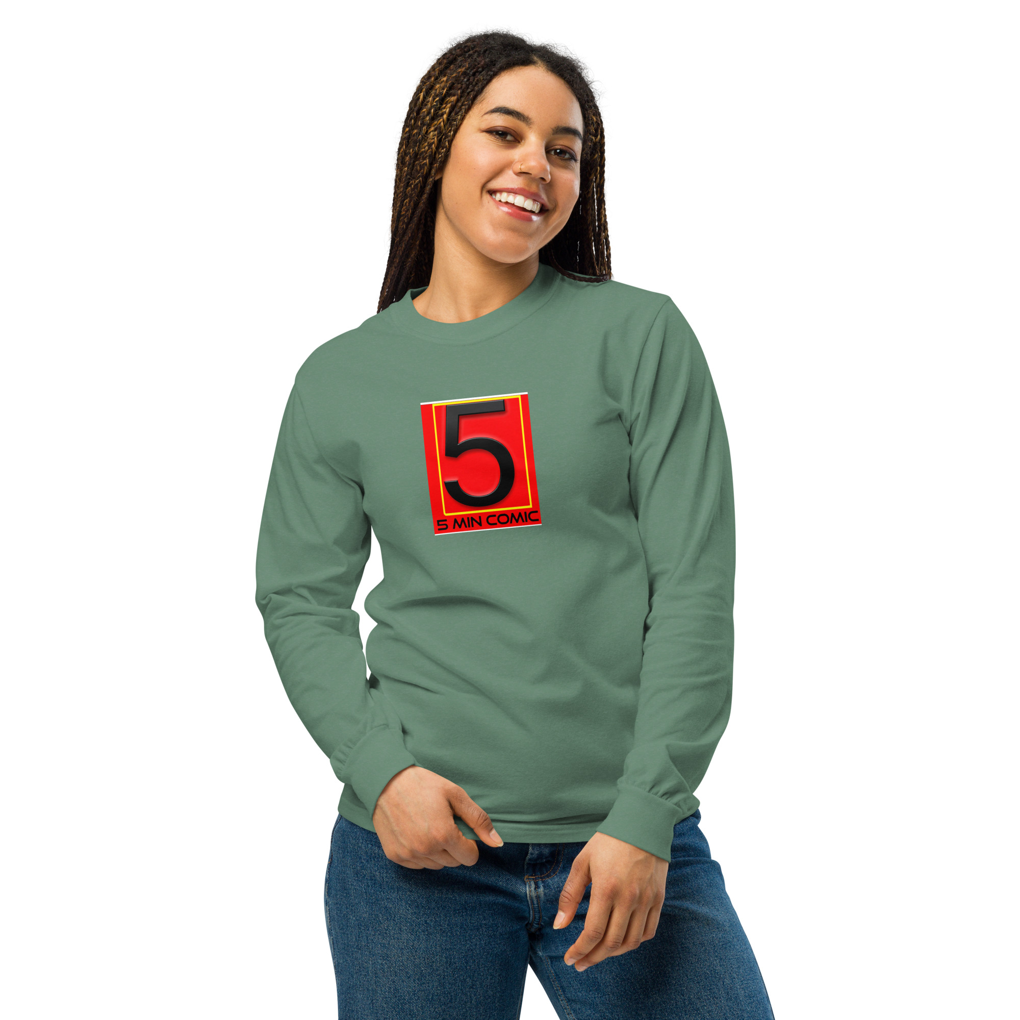 Garment-dyed heavyweight long-sleeve shirt - Image 32