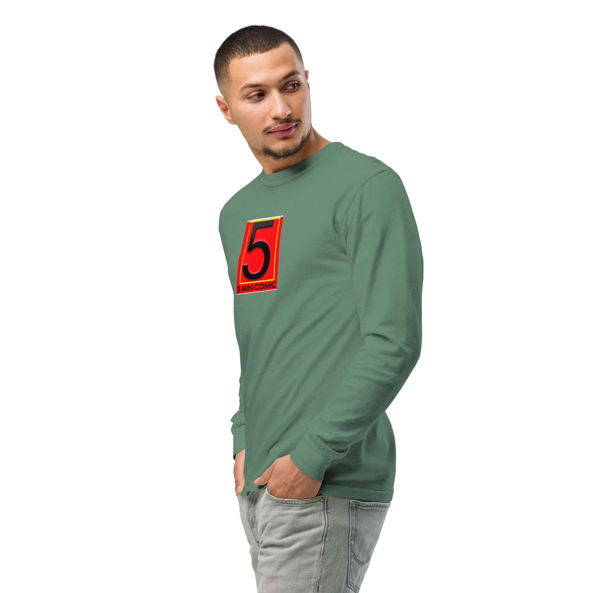 Garment-dyed heavyweight long-sleeve shirt - Image 60