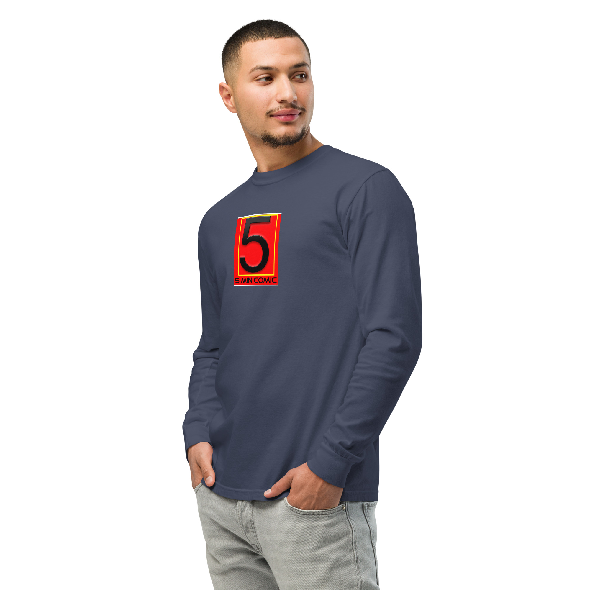 Garment-dyed heavyweight long-sleeve shirt - Image 44