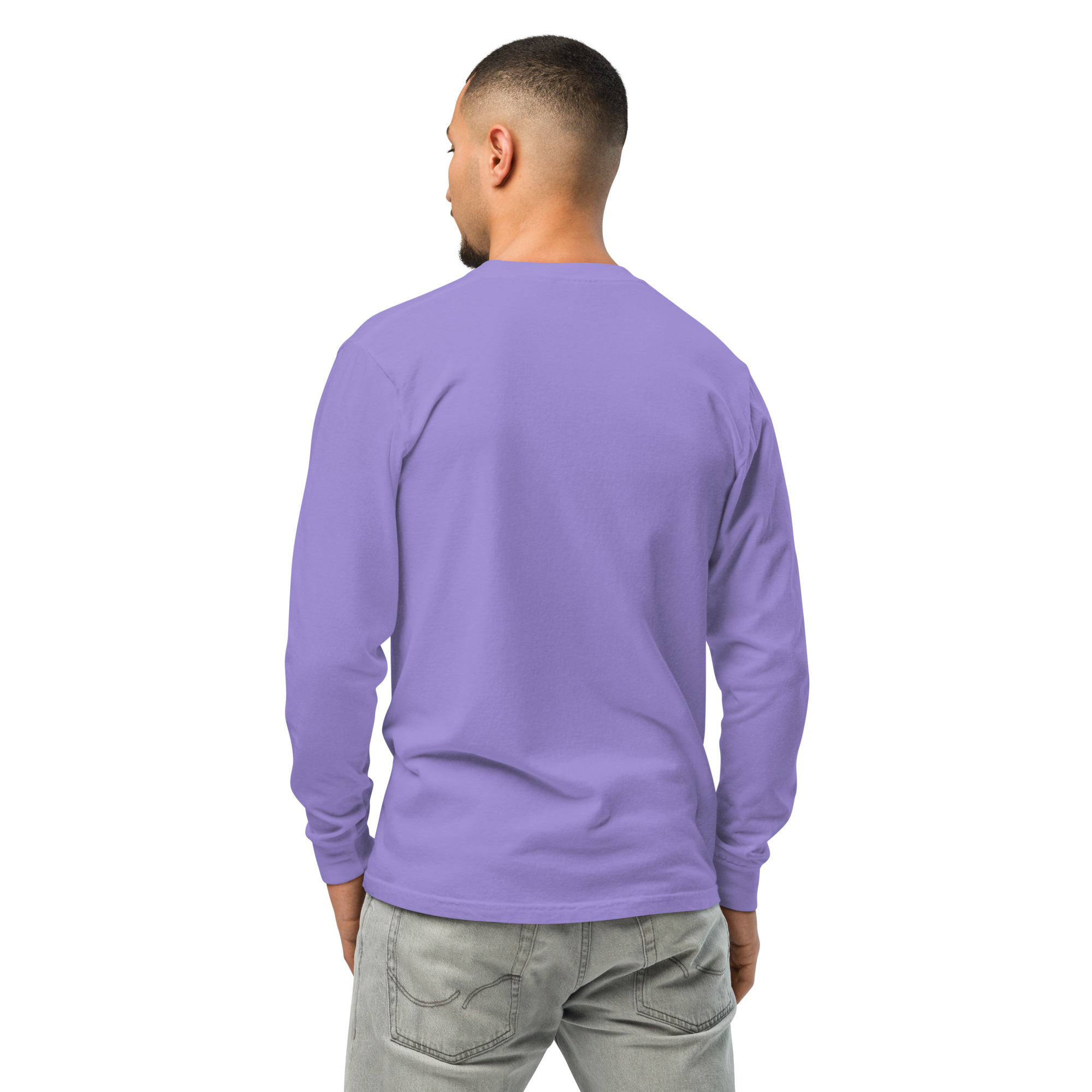 Garment-dyed heavyweight long-sleeve shirt - Image 55