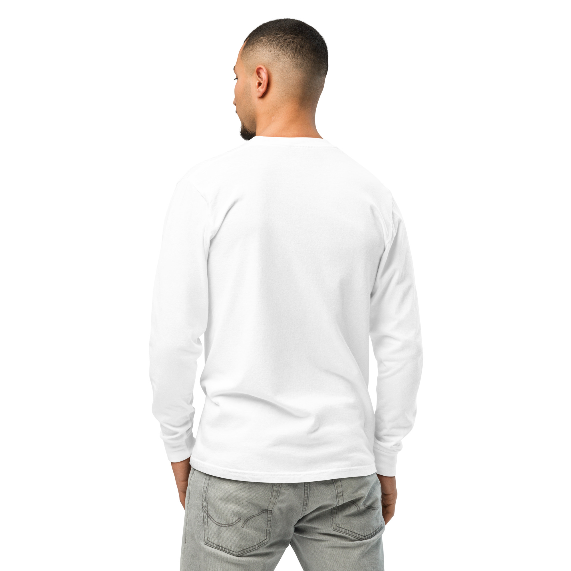 Garment-dyed heavyweight long-sleeve shirt - Image 56