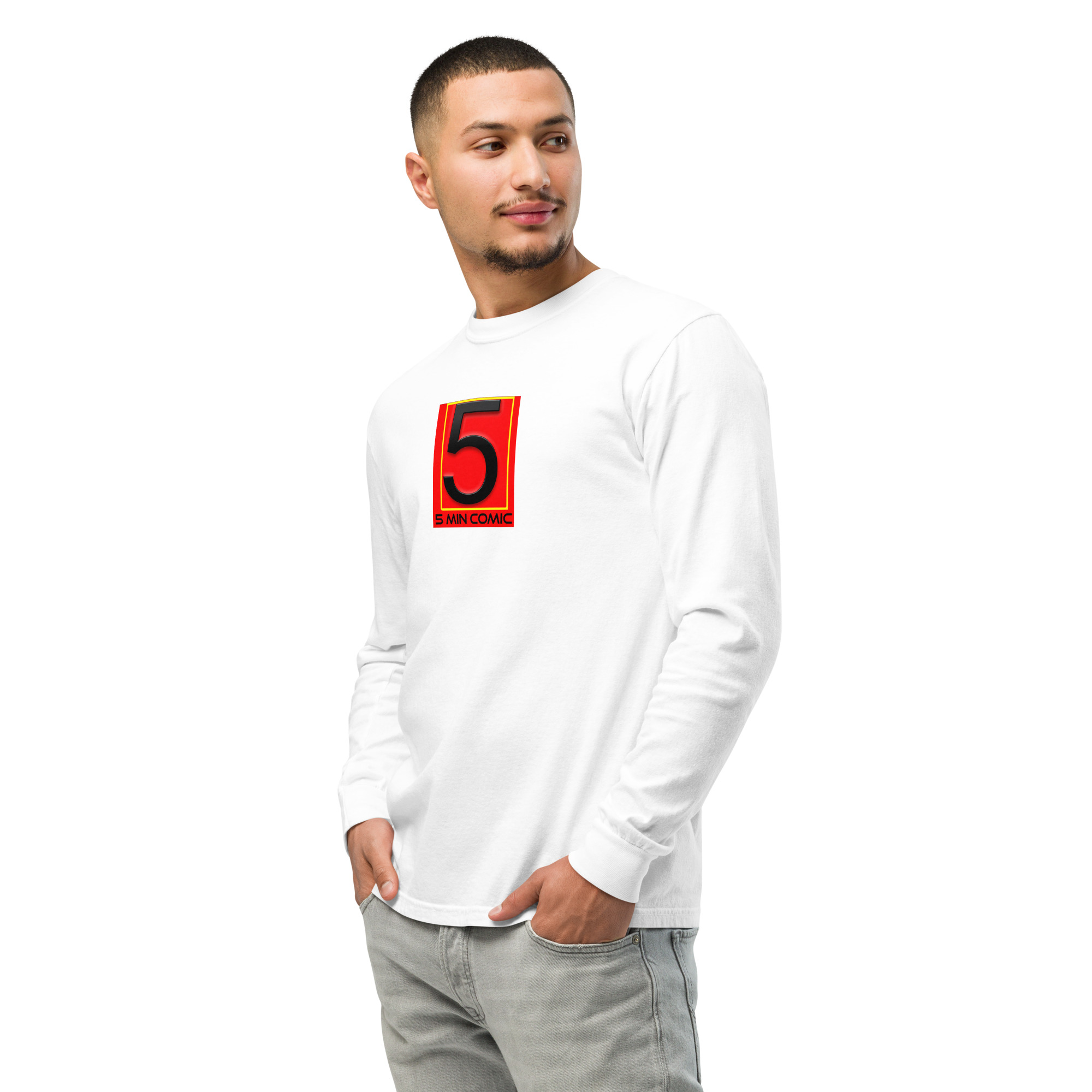 Garment-dyed heavyweight long-sleeve shirt - Image 49