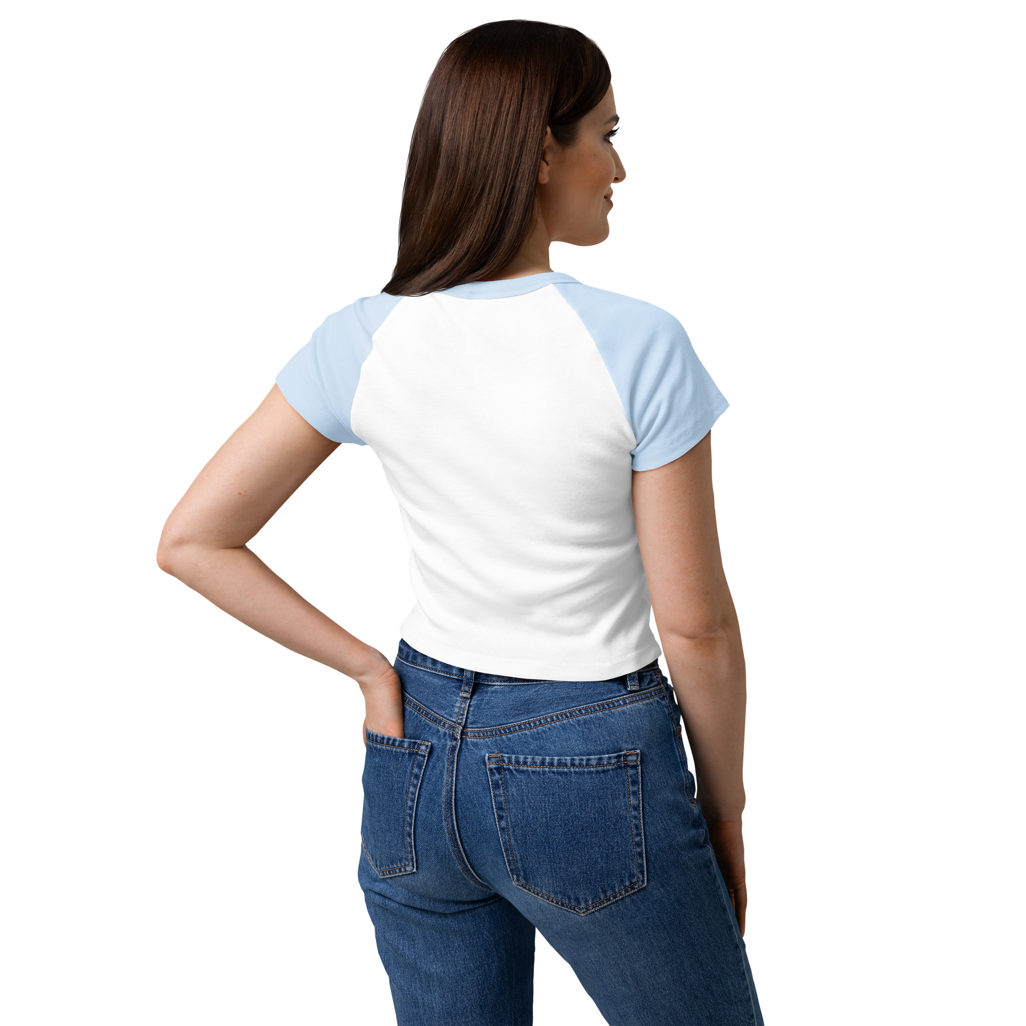 Women’s micro rib raglan baby tee - Image 12
