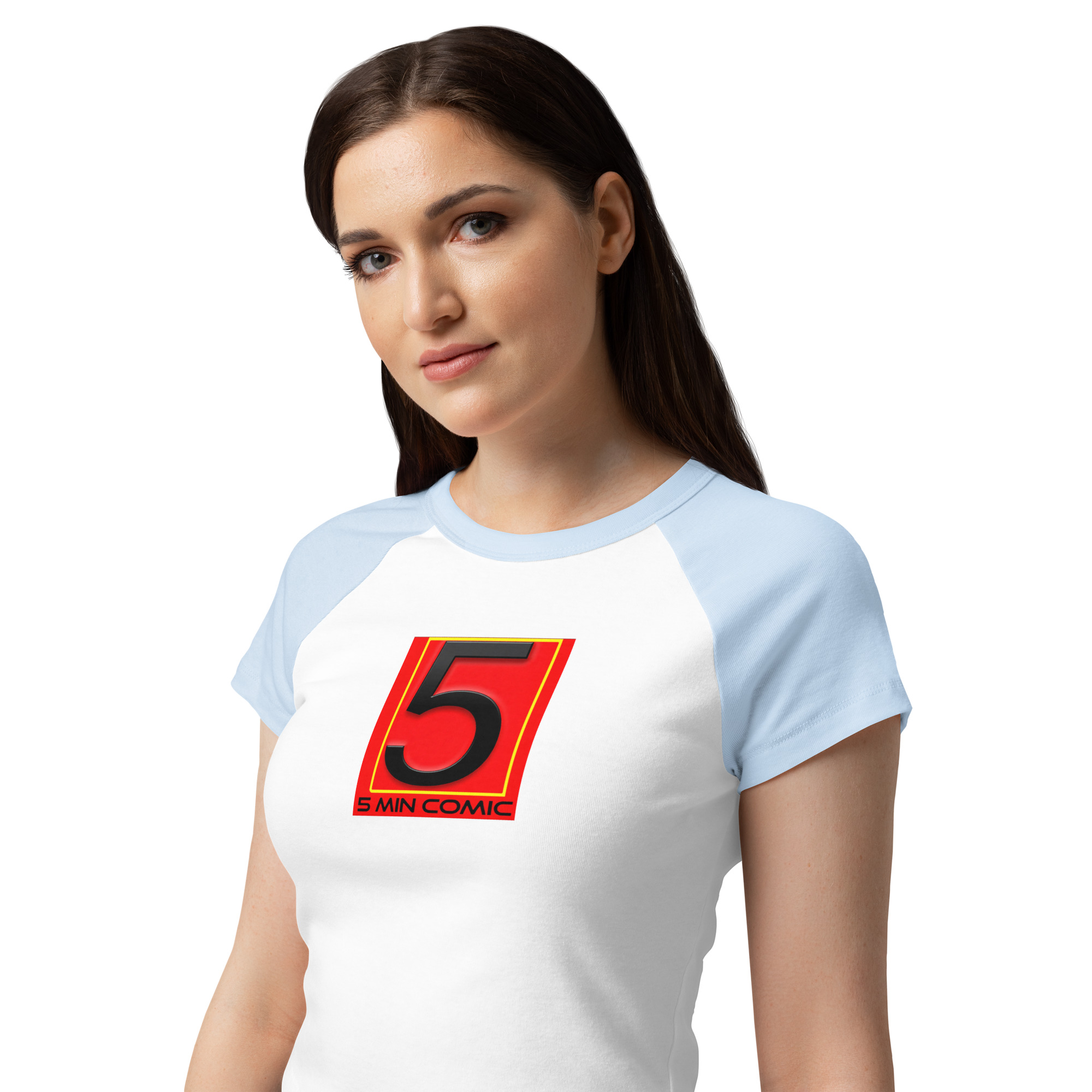 Women’s micro rib raglan baby tee - Image 18