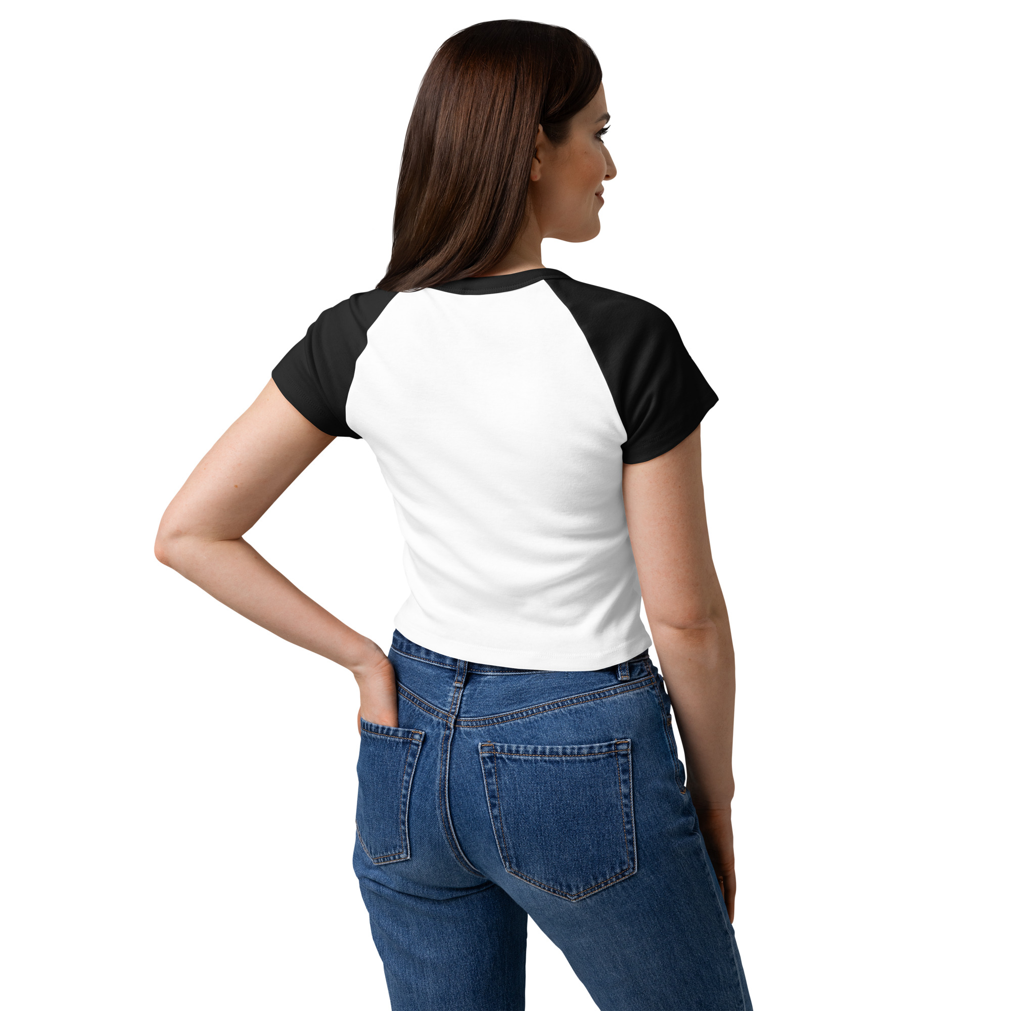 Women’s micro rib raglan baby tee - Image 8