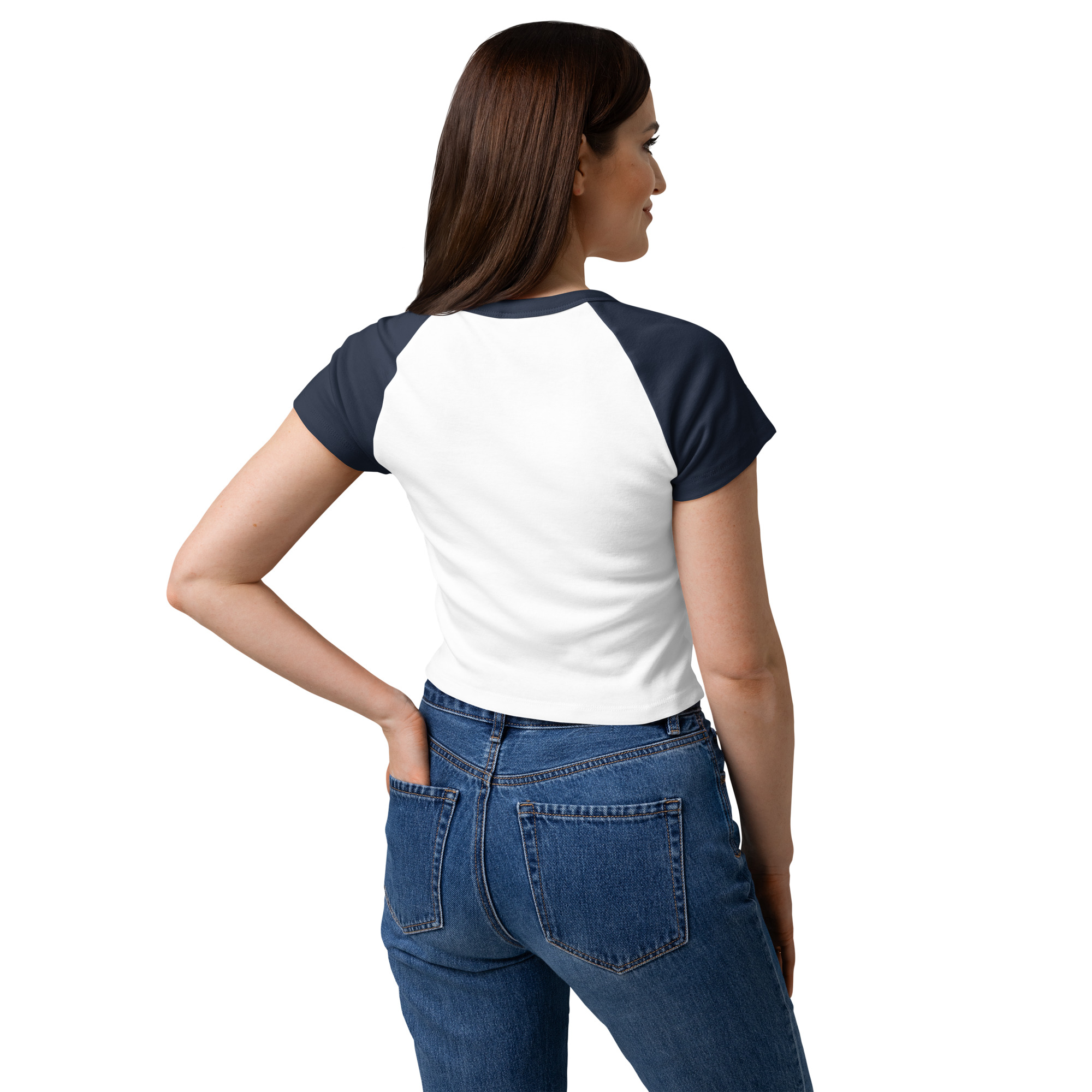 Women’s micro rib raglan baby tee - Image 9