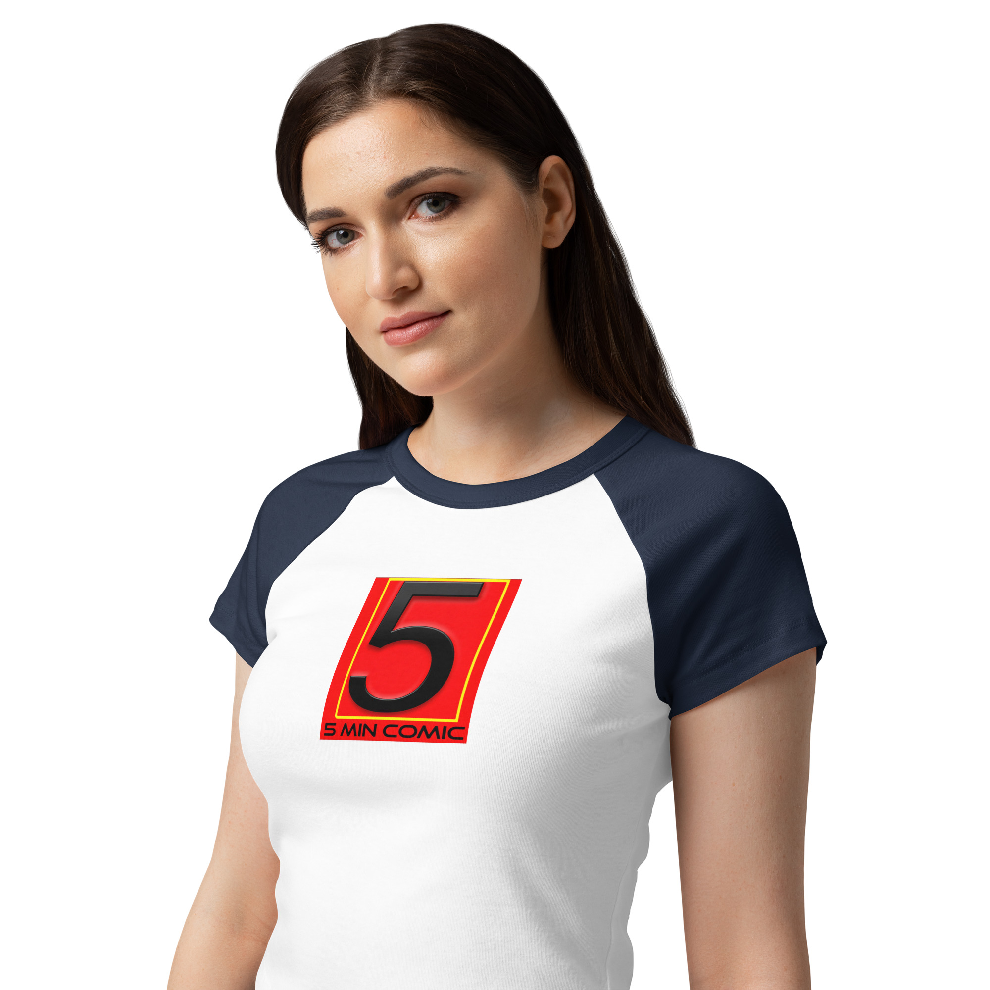 Women’s micro rib raglan baby tee - Image 15