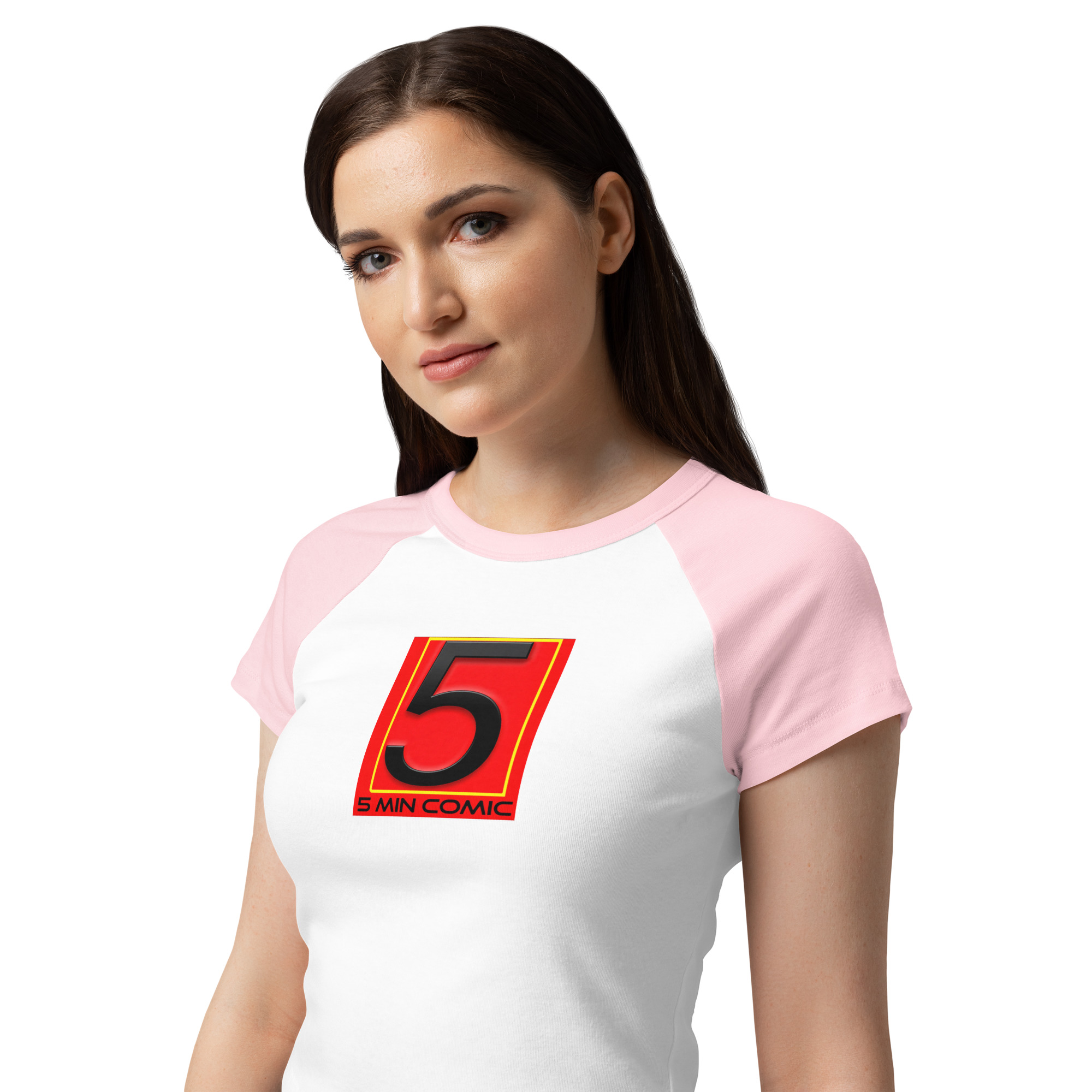 Women’s micro rib raglan baby tee - Image 19
