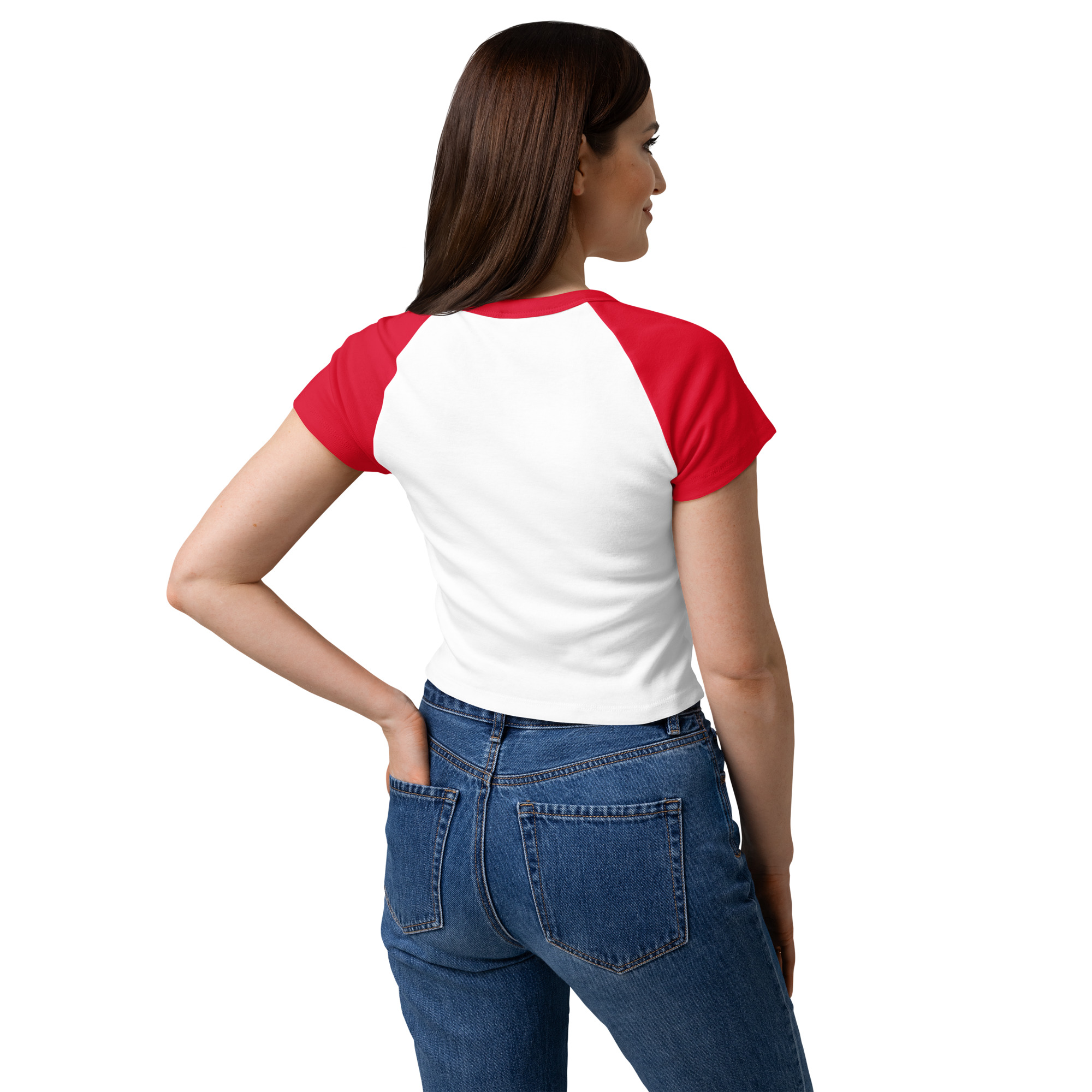 Women’s micro rib raglan baby tee - Image 10