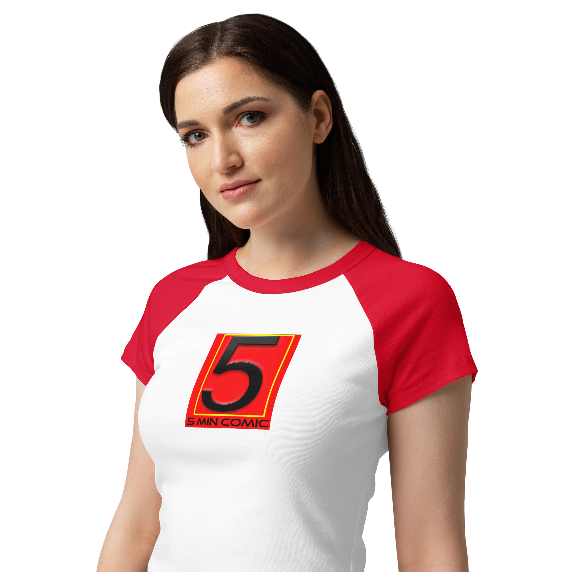 Women’s micro rib raglan baby tee - Image 16