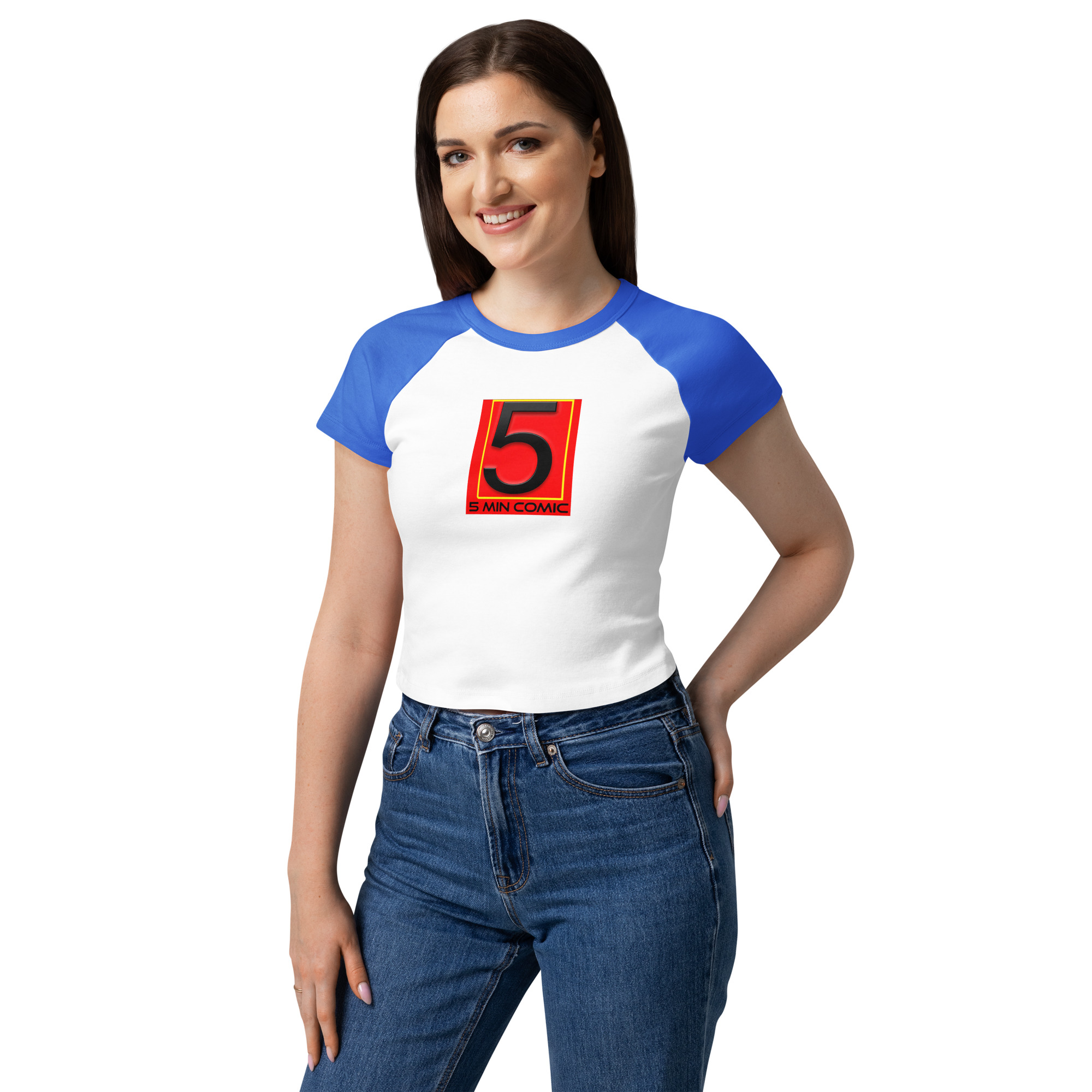 Women’s micro rib raglan baby tee - Image 5