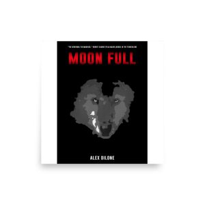 Moon Full Dark Poster by 5 Min Comic