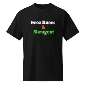 Geez Knees & Skurgent DryBlend® T-Shirt by 5 Min Comic